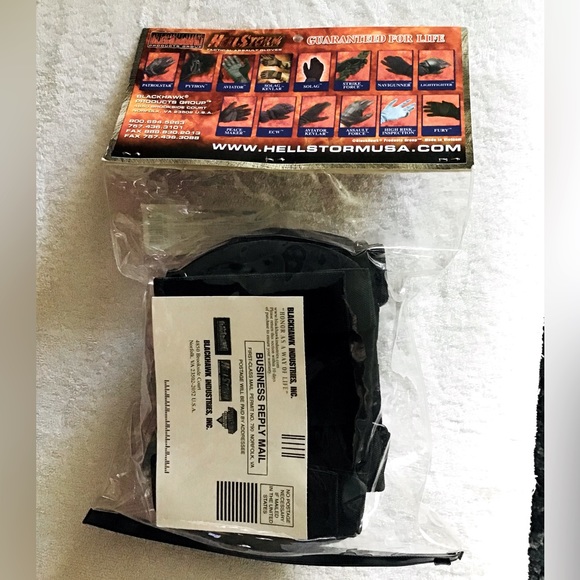 NWT Tactical Elbow Pads BlackHawk Hellstorm Black 80265 BK Authentic - Picture 2 of 5